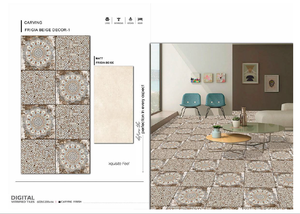 Vente en gros d'usine Carreaux de sol en porcelaine de conception moderne 600x1200mm Surface émaillée mate Utilisation en appartement Porcelaine haute brillance pour la construction - Product Image 3
