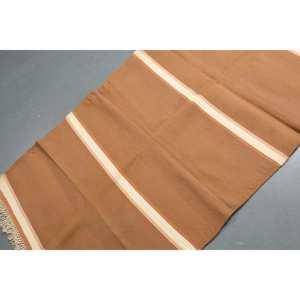 Turkish Rug, Accent 3.6x5.9 ft Vintage Rug, <b>Brown</b> Camouflage <b>Wool</b> Rug - Product Image 4