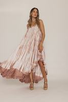Robe longue tie-dye à motif uni, design élégant, marque privée OEM, en vente par des exportateurs indiens