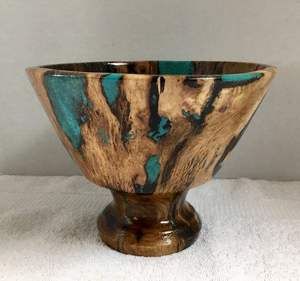 Bol en résine en bois de qualité supérieure Artisan Fabriqué à la main Pièce maîtresse de table rustique moderne Accent décoratif pour la maison - Product Image 6