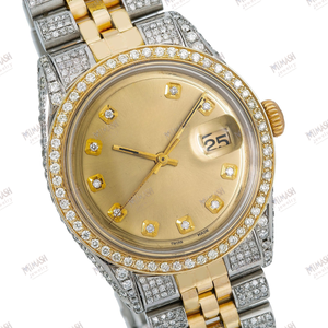 Reloj de lujo con diamantes de moissanita para hombre, reloj brillante hecho a mano para un estilo atrevido, moda Hip Hop y elegancia diaria - Product Image 3