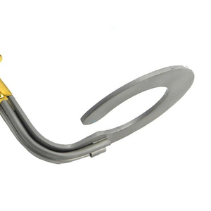 Rétracteur manuel en fibre optique pour instrument de chirurgie plastique du sein avec guide de lumière Taille de la lame d'aspiration 25mm x 12cm - Product Image 5