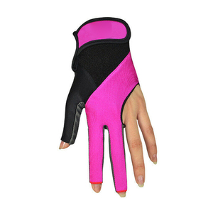 Vente en gros de gants de billard personnalisés, de qualité, personnalisés, respirants et antidérapants, gants de billard à 3 doigts résistants à la piscine - Product Image 1