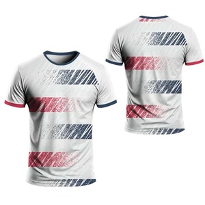 เสื้อยืดสำหรับผู้ชายเสื้อยืดพิมพ์โลโก้ผ้าโพลีเอสเตอร์ระบายอากาศได้ดี - Product Image 5