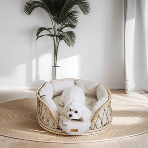 Wholesale Vietnam-Made <b>Wicker</b> Pet <b>Bed</b> for Dogs and <b>Cats</b> Low MOQ Accepted - Product Image 1
