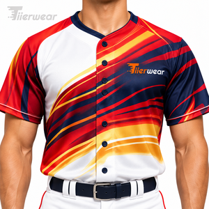 Uniformes de Béisbol Transpirables de Alta Calidad Personalizados 2026, Ropa Deportiva de Nuevo Diseño con Impresión Personalizada - Product Image 5