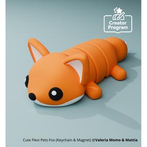 Porte-clés et aimant personnalisés avec logo mignon de la collection Flexi Pets en PVC souple, silicone et métal pour les amoureux des animaux - Product Image 3