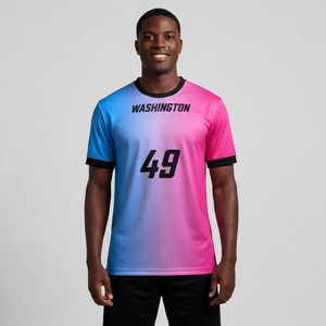 Camiseta de Fútbol Personalizada 2026 con Bordado Personalizado, Manga Corta, Sublimación por Transferencia de Calor, Nuevo Diseño - Product Image 3