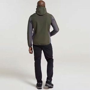 Llegada en línea Traje elegante Chaqueta Softshell para hombre Capucha de manga completa Desmontable Top Chaqueta Softshell para hombre - Product Image 5