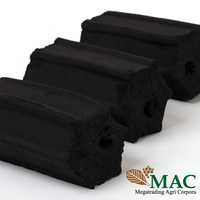Cube noir naturel de noix de coco sans fumée d'Indonésie taille 27x27x27mm nouveau produit forme de briquette de charbon de bois écologique