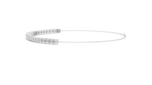 AFFORDABLE LAB GROWN CUT LOOSE DIAMOND BRACELET SET 18KT <b>SOLID</b> WHITE <b>GOLD</b> RHODIUM PLATED LUXURY for GIFTING PARTY EVERYDAY WEAR - Product Image 3