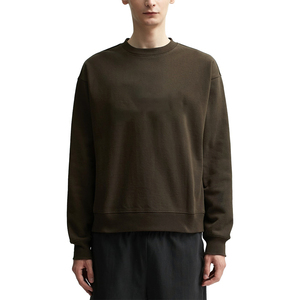 Fabrication en gros personnalisé polyester couleur unie brodé à manches longues sweat à capuche pour hommes haute qualité hiver polaire - Product Image 3