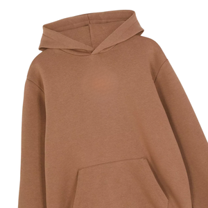 Mens <b>Brown</b> Pullover Hoodie Plain Sweatshirt Soft Cotton <b>Fleece</b> Hooded Jumper Streetwear Casual Warm Winter Fashion Wear Hoodies - Product Image 3