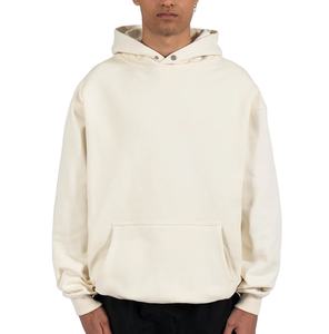 เสื้อฮู้ดดี้ครอปผู้ชายแบบหนา ผ้าเฟรนช์เทอร์รี่ ทรงโอเวอร์ไซส์ ทรงบ็อกซี่ ผ้าฝ้ายหนานุ่ม รุ่น 2026 - Product Image 4