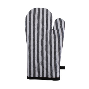 100% Cotton Oven Mitts with Silicone Strip <b>Green</b> Pot Holders for Cooking <b>Microwave</b> Baking Home Food Protection for Restaurants - Product Image 4