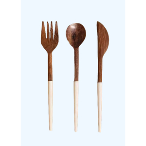 Conception personnalisée Couverts en acier inoxydable à bas prix Ensemble fait à la main Couverts à bout pointu avec manche en argent Ustensiles de cuisine pour hôtel pour buffet - Product Image 6