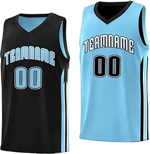 Camisetas de baloncesto atléticas para hombre, UNIFORMES DE EQUIPO de sublimación de malla Reversible personalizada - Product Image 1