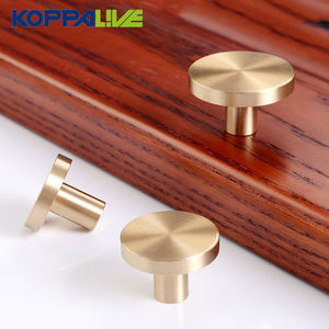 Koppalive keras bulat laci kuningan menarik furnitur pegangan tembaga kabinet dapur tombol - Product Image 5