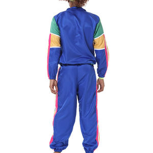 Survêtements d'entraînement de jogging personnalisés Survêtements en nylon pour hommes Logo personnalisé Jogger à fermeture éclair Ensemble 2 pièces Survêtements coupe-vent pour hommes - Product Image 2