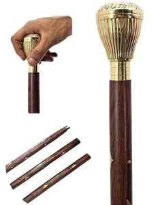 Mango de pájaro de latón Bastón de madera El rey de los bastones Mango hecho a mano Royal Look Premium 100% Asas de latón 2023 - Product Image 4