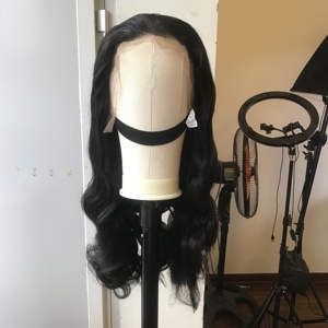 LINU AS52 Virgin <b>Long</b> Body Wave Vietnamese Human Hair Lace Front <b>Wig</b> U Part 250% Density HD Transparent for Lace Base - Product Image 3