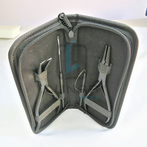 Kit de herramientas de extensión de cabello, en Color negro mate, alicates de extensión de cabello, bucle de alambre y gancho - Product Image 5