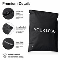 Logo personnalisé PE PET plastique Poly emballage fermeture éclair zip-lock t-shirt vêtement sacs d'emballage pour robes vêtements emballage