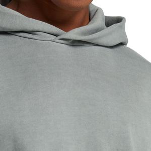 Venta al por mayor de gran tamaño pulóver con capucha para los hombres personalizados gota hombro pesado 100% algodón sudaderas con capucha bordadas de invierno - Product Image 5