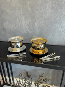 Cubo de hielo de metal de calidad superior con asas resistentes, perfecto para mantener las bebidas frías en fiestas, bodas y eventos al aire libre - Product Image 2