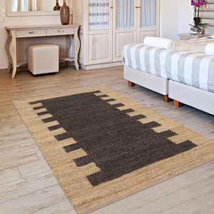 Sumac-alfombras tejidas a mano de yute 100%, hermoso diseño, para sala de estar, 100% de cáñamo, de yute trenzado - Product Image 1