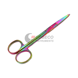 Tijeras de Precisión para Disección de Iris, Punta Afilada, Acero Inoxidable, Microinstrumento Quirúrgico, Tijeras con Hojas Curvas - Product Image 2