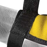 Gants de tir en cuir à trois doigts pour le tir à l'arc en plein air unisexe - Haute qualité avec sangle de poignet réglable