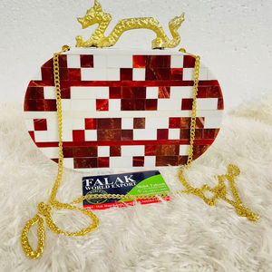 Pochette de soirée en résine pour dames sacs à main américains pochette de soirée de luxe pour dames de l'Inde de Falak World Export - Product Image 5