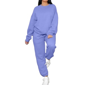Conjunto de Sudadera con Capucha y Pantalones Deportivos de Felpa para Mujer, Talla Grande, Chándal de 2 Piezas para Invierno, Deportivo, Liso, 2026 - Product Image 4