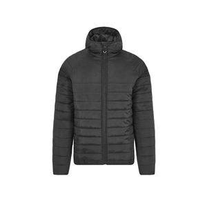 Veste matelassée en toile pour homme à prix de gros, avec logo personnalisé, service OEM, à capuche, style urbain, vêtement d'extérieur d'hiver - Product Image 5