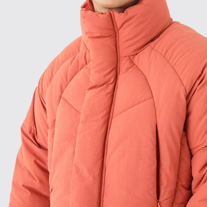 Unisex Premium Quality Solid Zip up Oversize Puffer Jacket <b>Winter</b> Custom Quilted <b>Waterproof</b> Breathable Outdoor Front Hooded <b>Coat</b> - Product Image 3