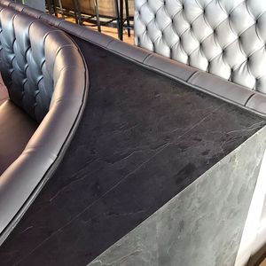 Revestimiento de Pared de Piedra de Pizarra Natural Flexible de Lujo, Color Negro K, Duradero, Translúcido, para Decoración de Fachadas Interiores y Exteriores - Product Image 2