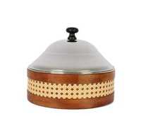 Olla árabe para fregona, cazuela de lujo hecha a mano de la mejor calidad, forma redonda, mesa, cocina, uso para servir alimentos, Metal con tapa de acero