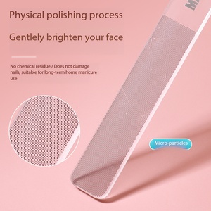 Transparent Nano Glass Sandpaper <b>Nail</b> <b>File</b> Double Sided Straight 100 Grit Washable Reusable Manicure Polishing Tool Custom Logo - Product Image 3