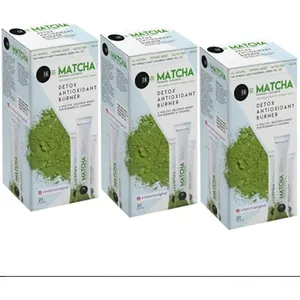 Poudre de thé vert matcha biologique japonais de qualité supérieure amincissant le thé 8g x 20pcs emballage en sachet en vrac - Product Image 3