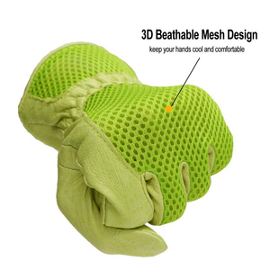 ถุงมือทำงานสำหรับทำสวนชายหนัง XL ประสิทธิภาพสูงกันลื่นกันแรงกระแทกป้องกันการสั่นสะเทือนขายดี - Product Image 5