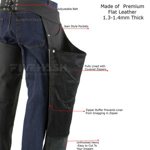 Heavy Duty Full Leather Horse <b>Chaps</b> For <b>Riding</b> Work And Outdoor Use Professional Grade 2026 - Product Image 6