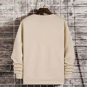 Classique col rond hommes sweat doux polaire pull pour hommes manches longues meilleure vente vêtements d'extérieur hommes coton mélangé sweat - Product Image 2