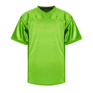 Maillot de football américain personnalisé en maille bleu marine rouge imprimé par sublimation 100% polyester respirant antibactérien - Product Image 1