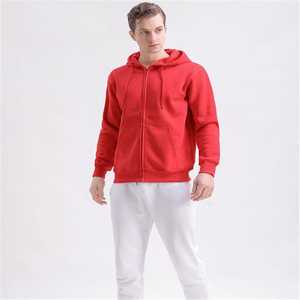 Wholesale High Quality Knitted Soft Fabric Drop Shoulder Pullover Hooded Sweatshirt Men Winter 100% Cotton Drawstring Pocket - Product Image 5