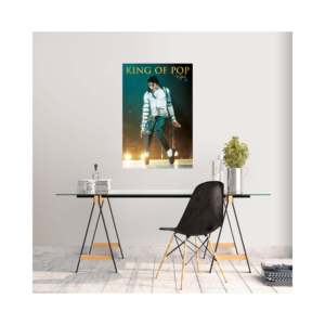 Michael Jackson King of Pop Album Cover Bad <b>Poster</b> 61x91,5 cm Modern Art Style Black Frame Paper Material for Wall Use - Product Image 3