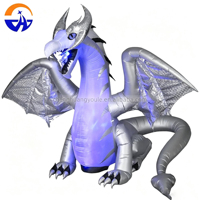 Dragon gonflable commercial personnalisé 2026 Chenghuang à livraison rapide, dragon volant gonflable avec boule de cristal à vendre