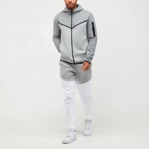 Conjunto de Pantalón y Chaqueta Deportiva para Hombre, Talla Grande, Invierno, Cierre Frontal, Forro Polar Transpirable, con Logotipo Personalizado - Product Image 6