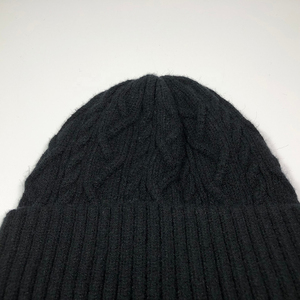 ODM Wholesales Custom Your Own Design for Adults Winter Warm Sports Head Wear Cuffed Plain Ribbed Chunky Black <b>Wool</b> Beanie - Product Image 3