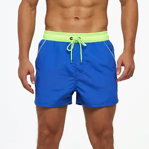 Custom Swim Shorts With Boxer Brief Liner Summer Sports Workout Gym Men's Quick Dry Short Mens Beach Shorts